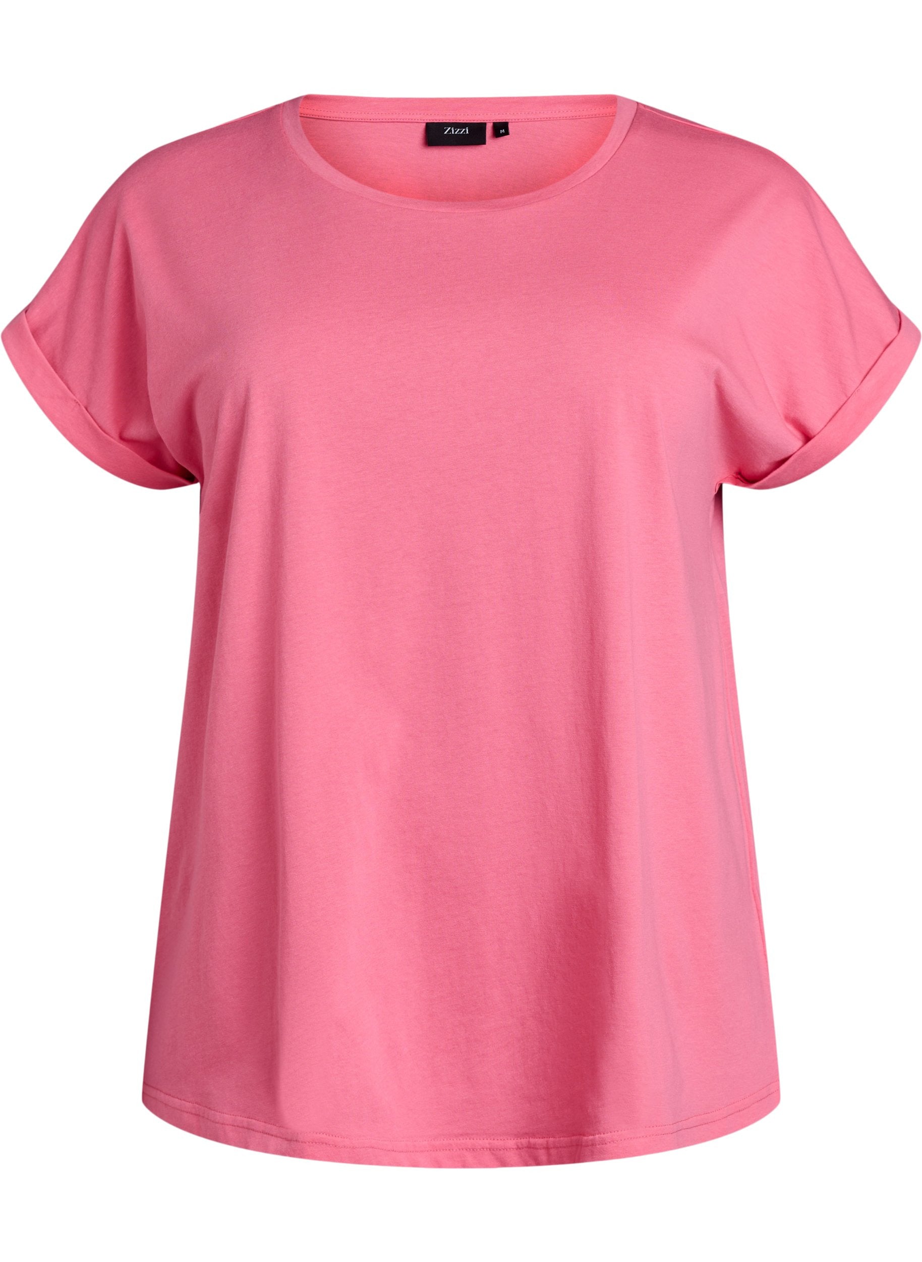 Zizzi Katja T-Shirt in Bubblegum Pink