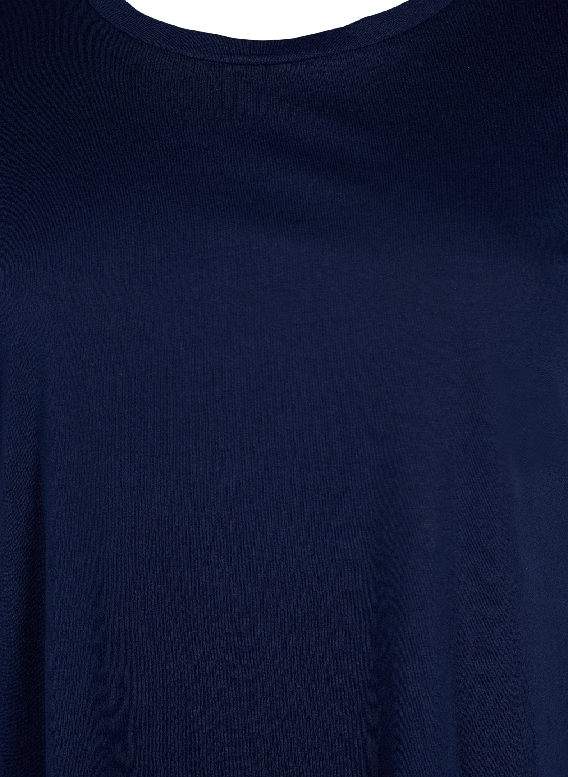 Zizzi Katja T-Shirt in Navy.