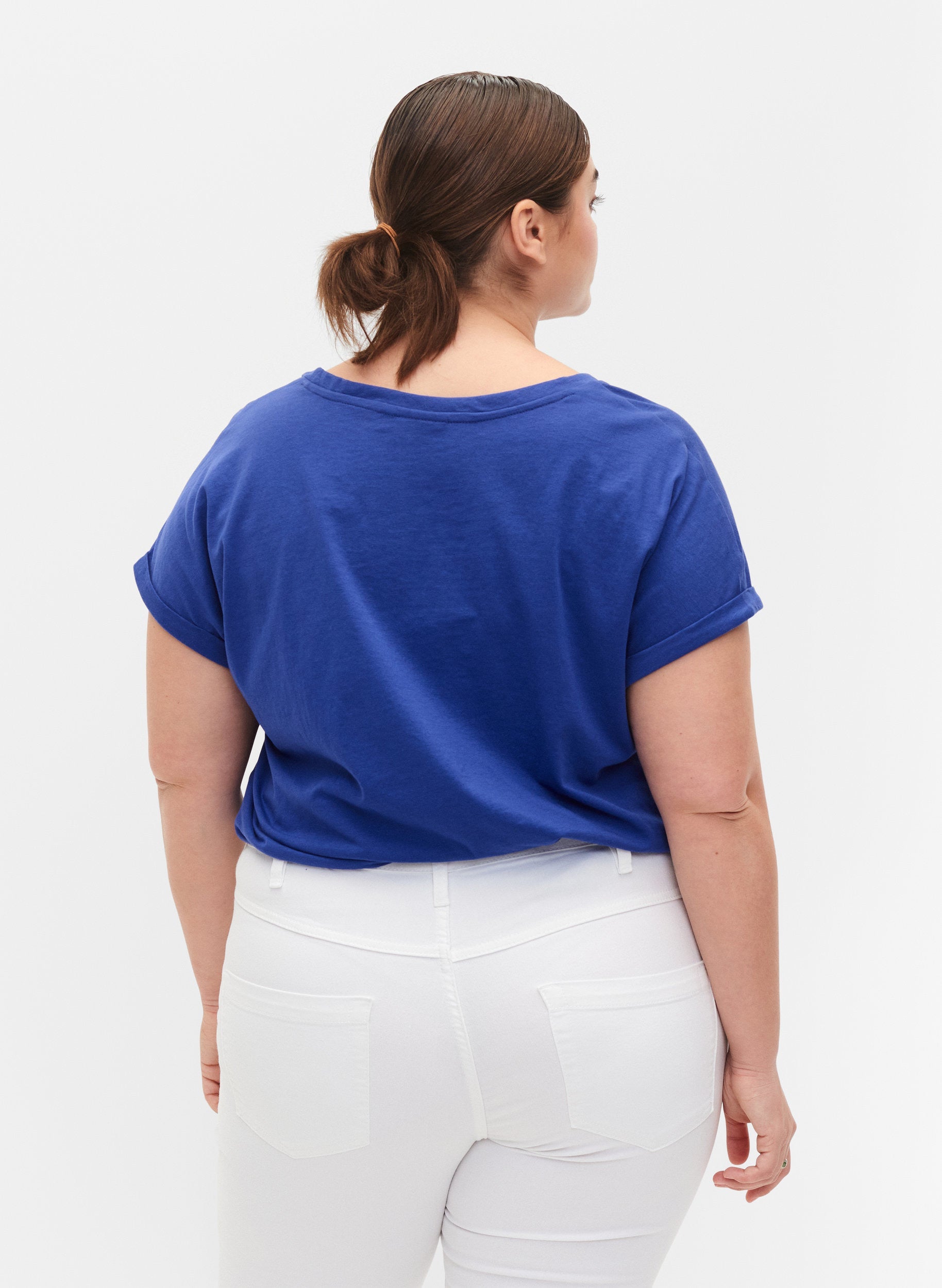 Zizzi Katja T-Shirt in Royal Blue