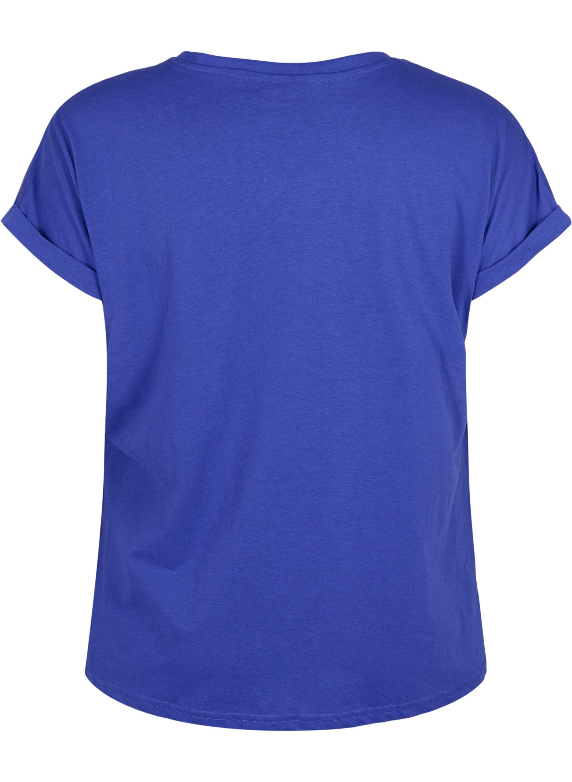 Zizzi Katja T-Shirt in Royal Blue