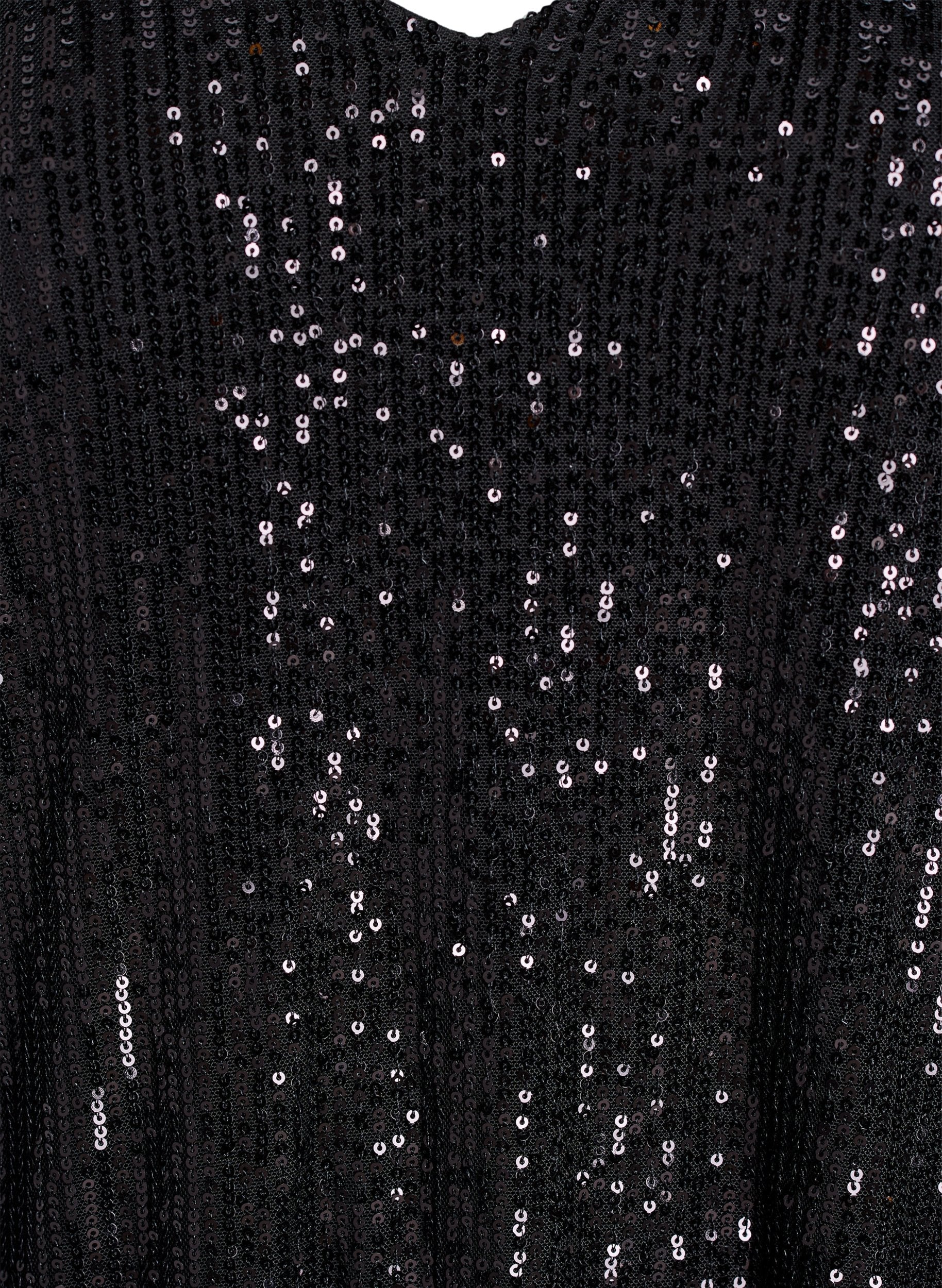 Zizzi Lina Sequin Blouse in Black