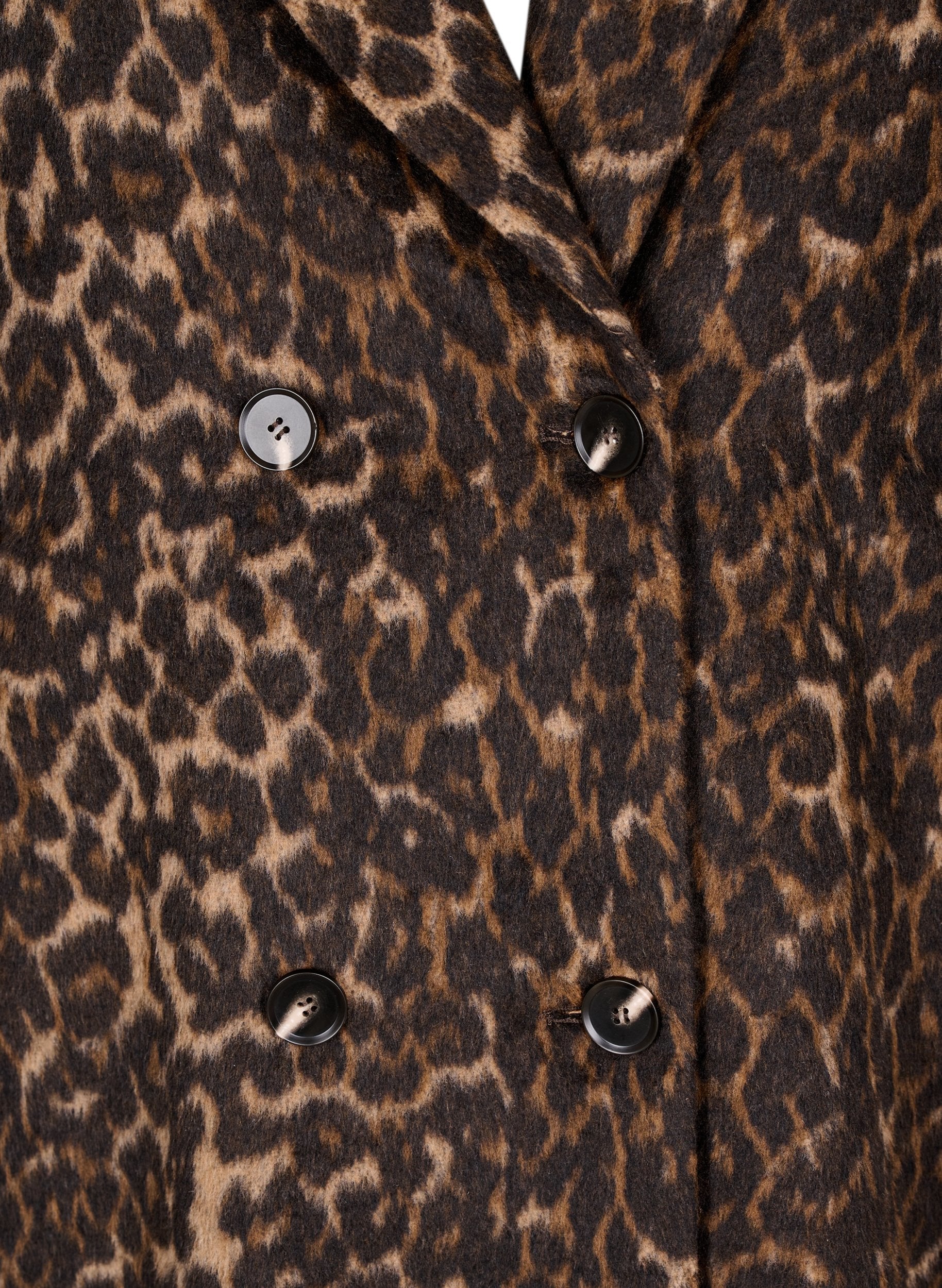 Zizzi Liva Coat in Leopard Print