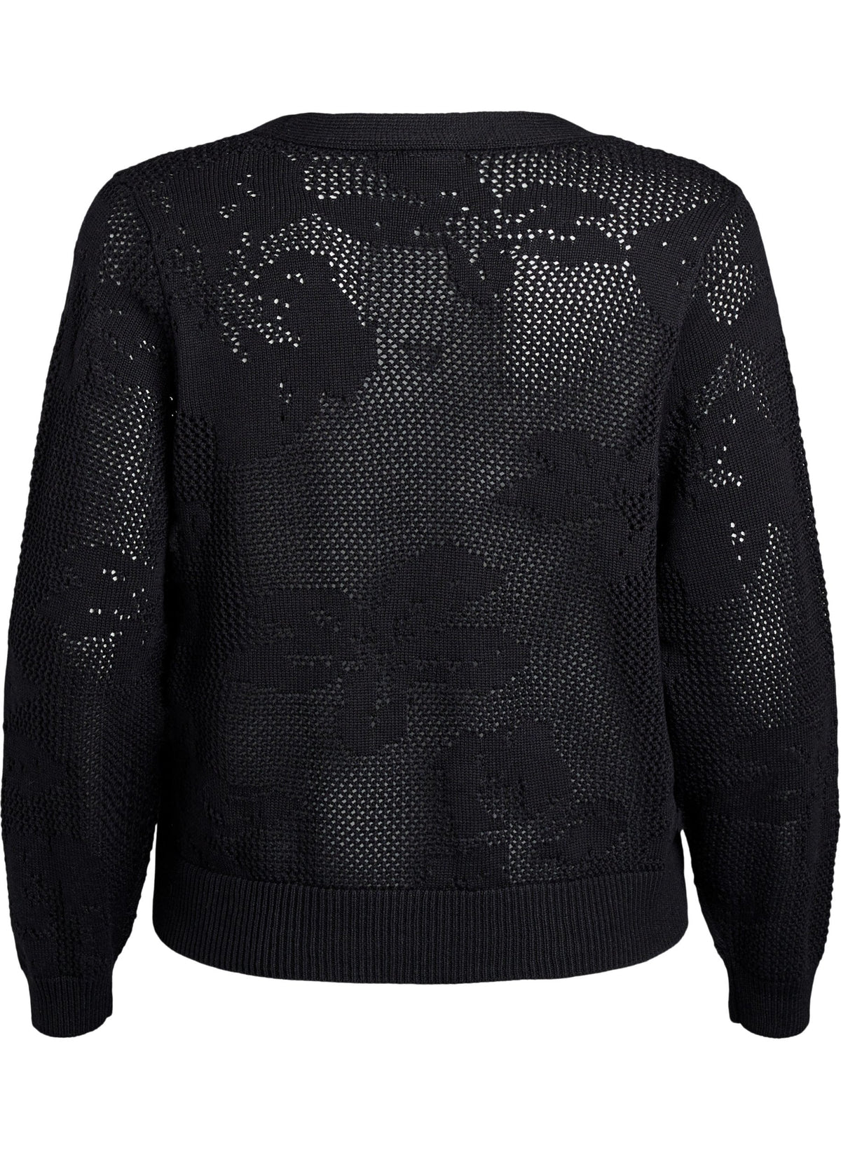 Zizzi Mesha Cardigan in Black