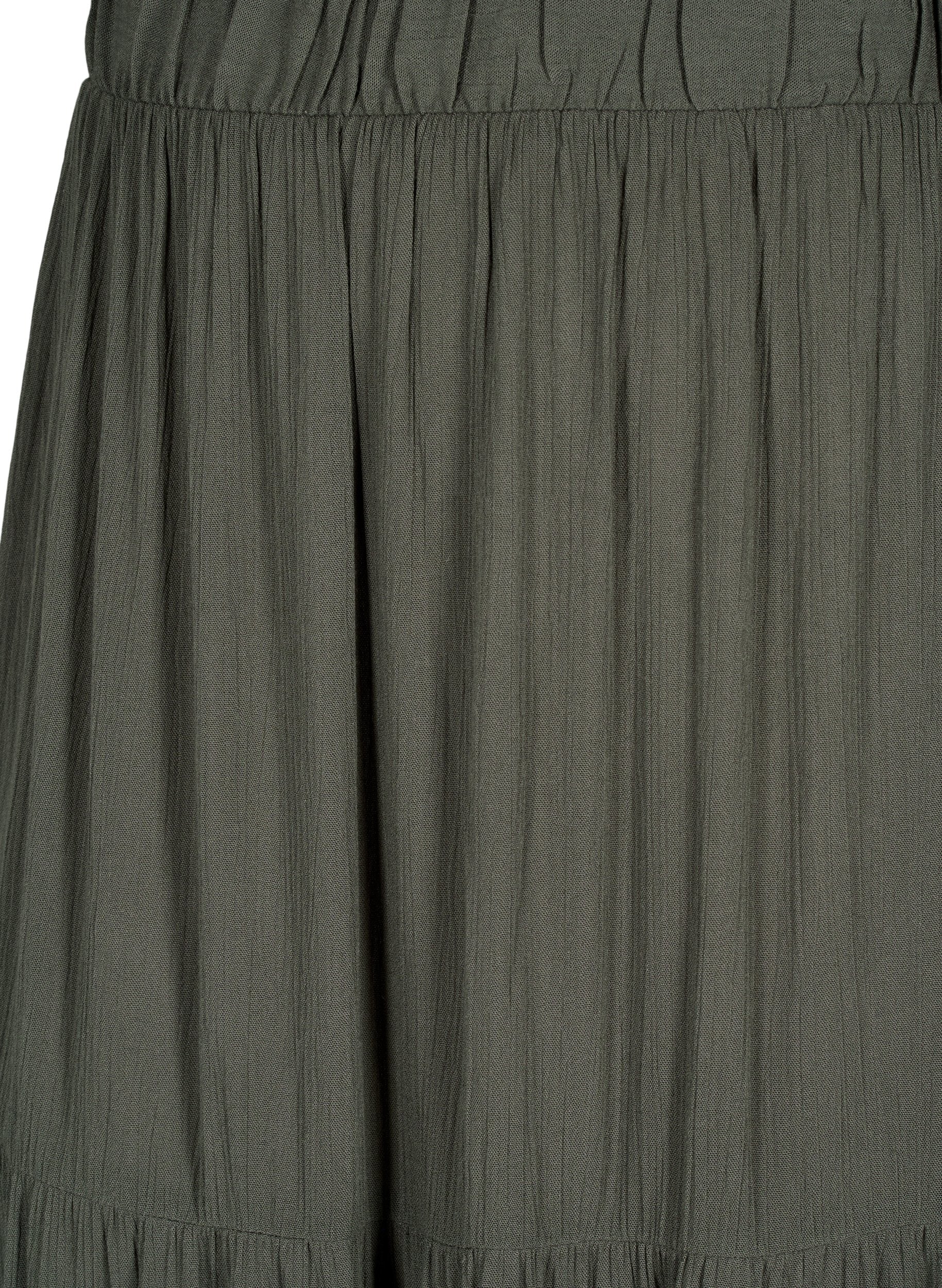 Zizzi Rose Skirt in Khaki