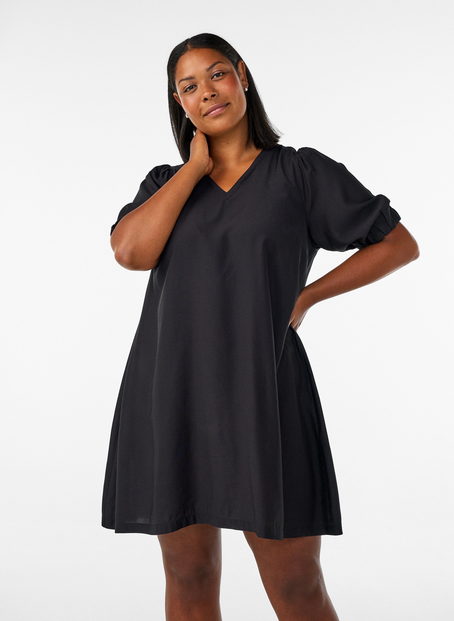 Zizzi Stina Dress in Black