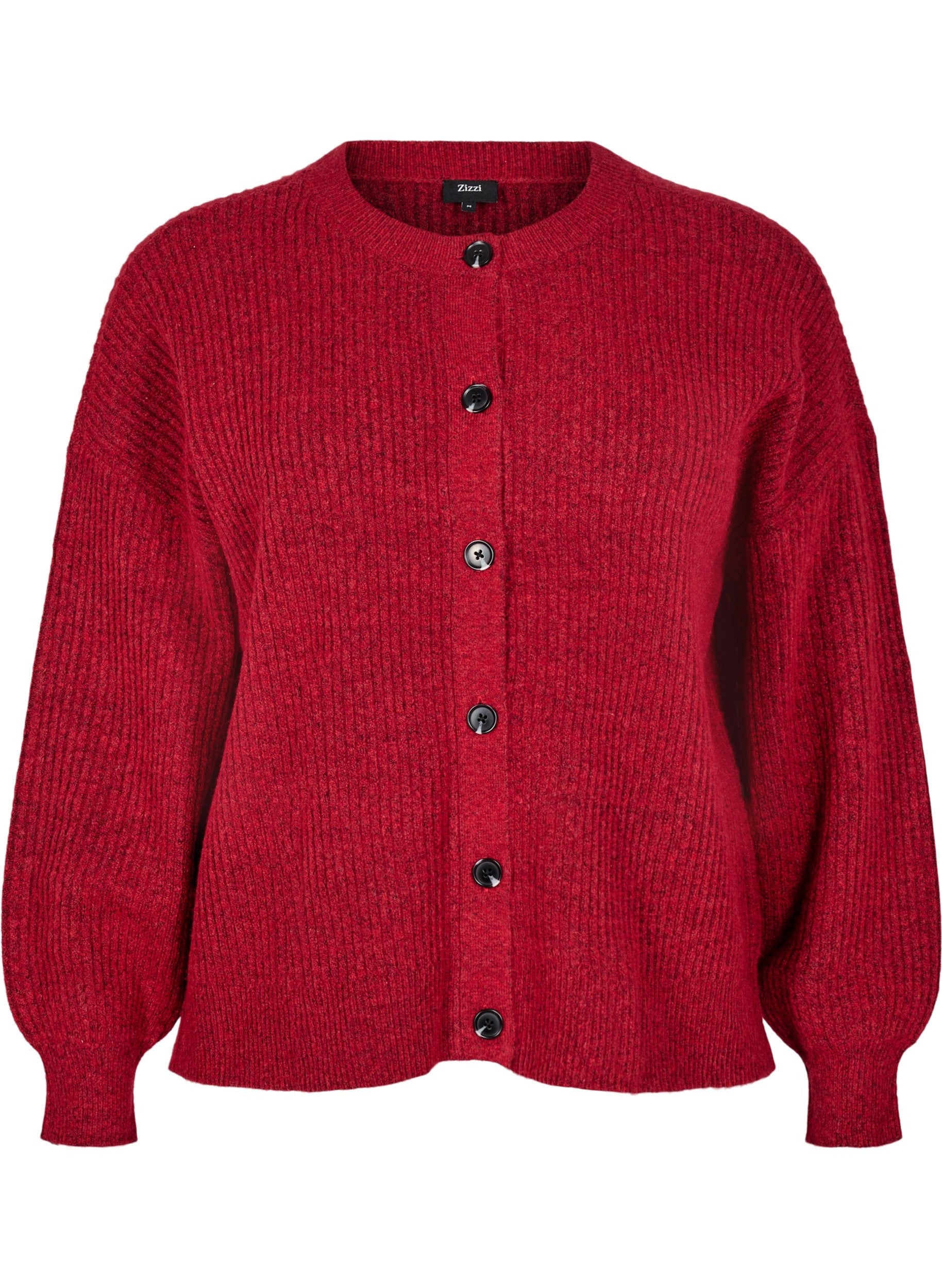 Zizzi Vista Cardigan in Red