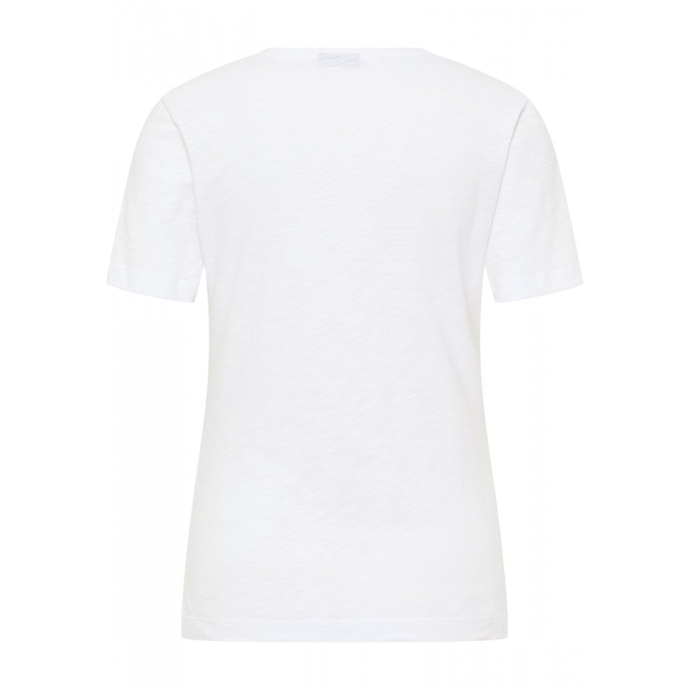 Barbara Lebek Blue Tee in Paisley Print