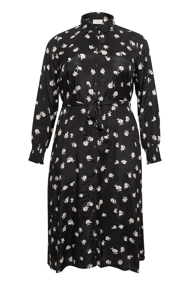 Kaffe Curve Colly Shirt Dress - Wardrobe Plus
