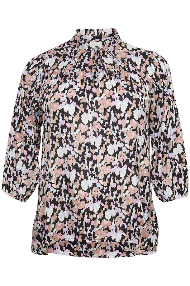 Kaffe Curve Obby Printed Blouse - Wardrobe Plus