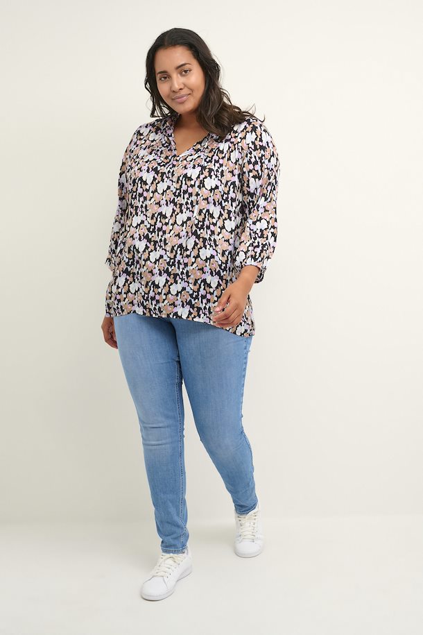Kaffe Curve Obby Printed Blouse - Wardrobe Plus