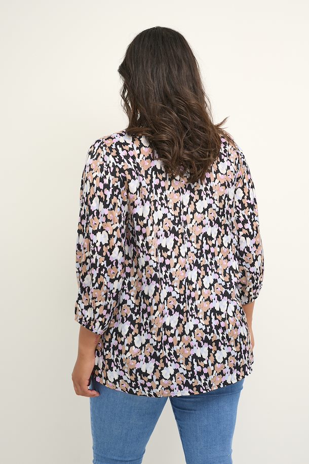 Kaffe Curve Obby Printed Blouse - Wardrobe Plus