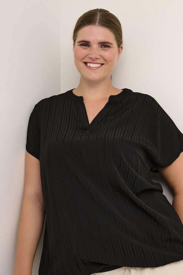 Kaffe Curve Danni Blouse in Black