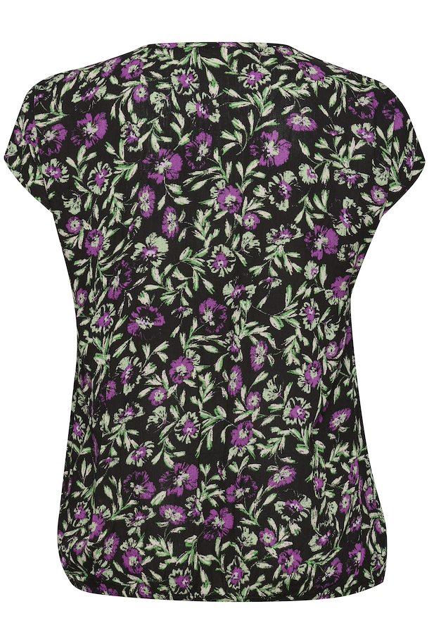 Kaffe Curve Ami Blouse in Purple Flower