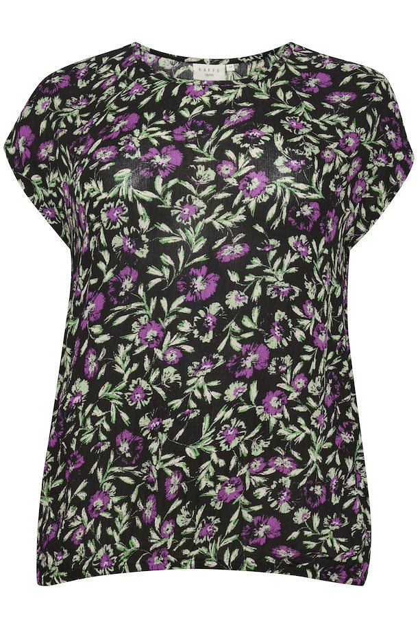Kaffe Curve Ami Blouse in Purple Flower