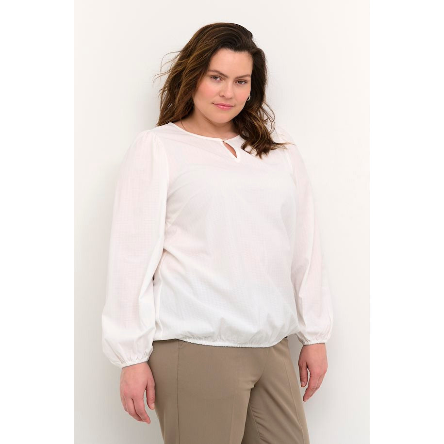 Kaffe Mitto Blouse in Off-White - Wardrobe Plus