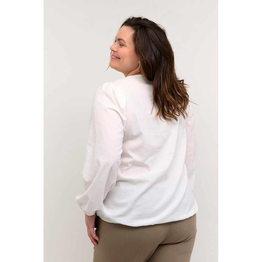 Kaffe Mitto Blouse in Off-White - Wardrobe Plus