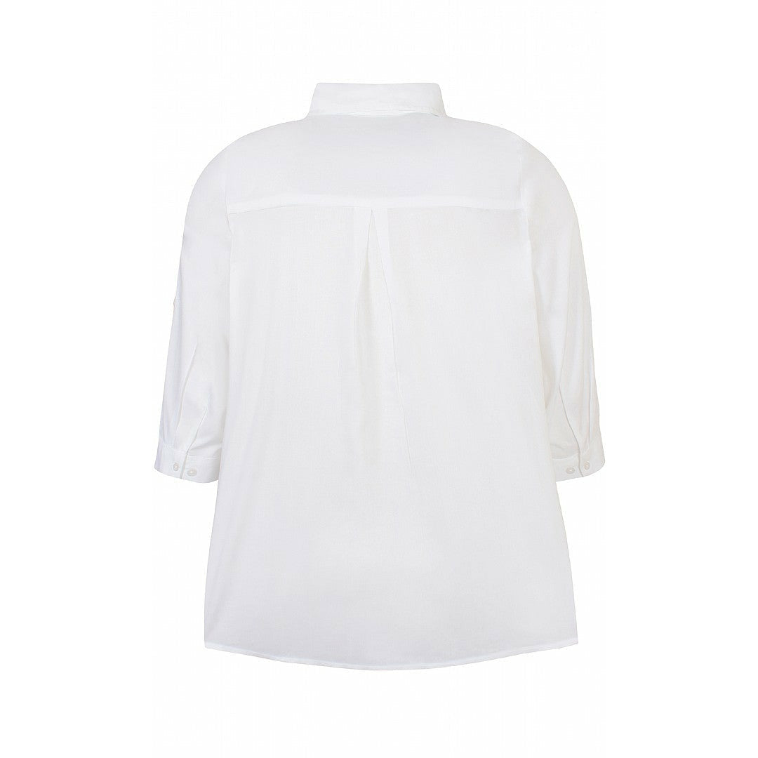 Zhenzi Keara Shirt in White - Wardrobe Plus