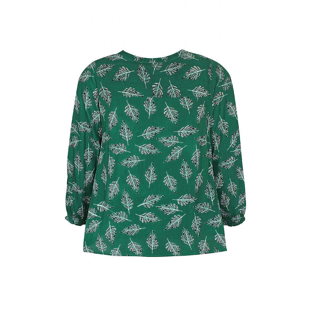 Zhenzi Jimena Top in Green - Wardrobe Plus