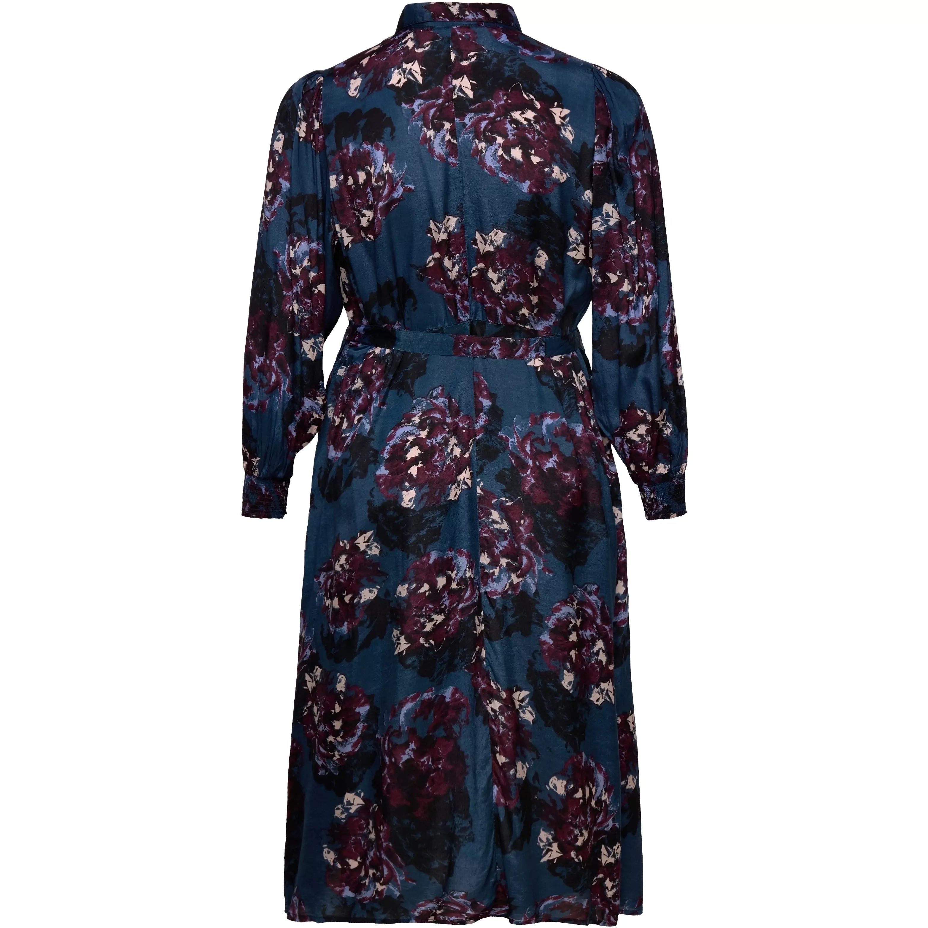 Kaffe Nanni Shirt Dress in Navy - Wardrobe Plus