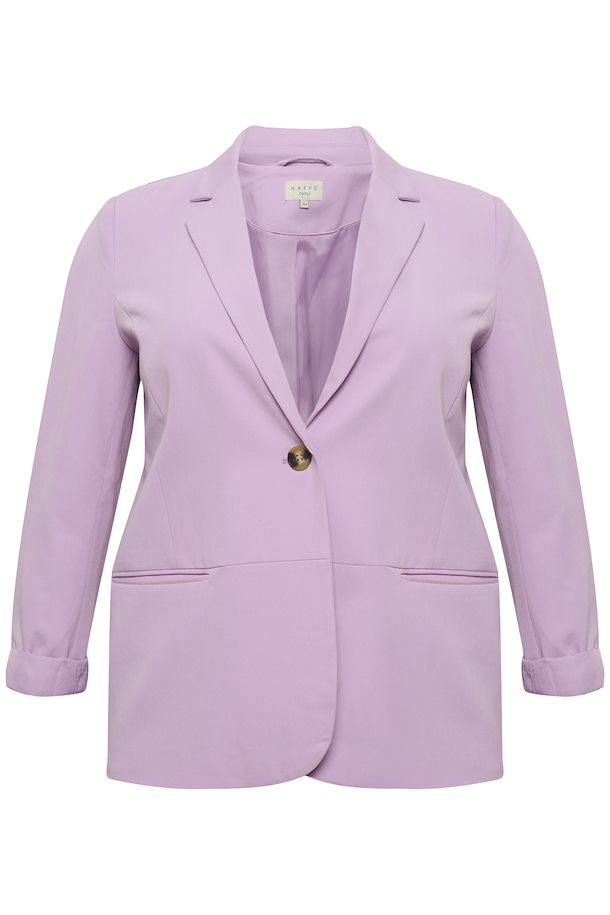 Kaffe Curve Sakira Blazer in Lilac - Wardrobe Plus