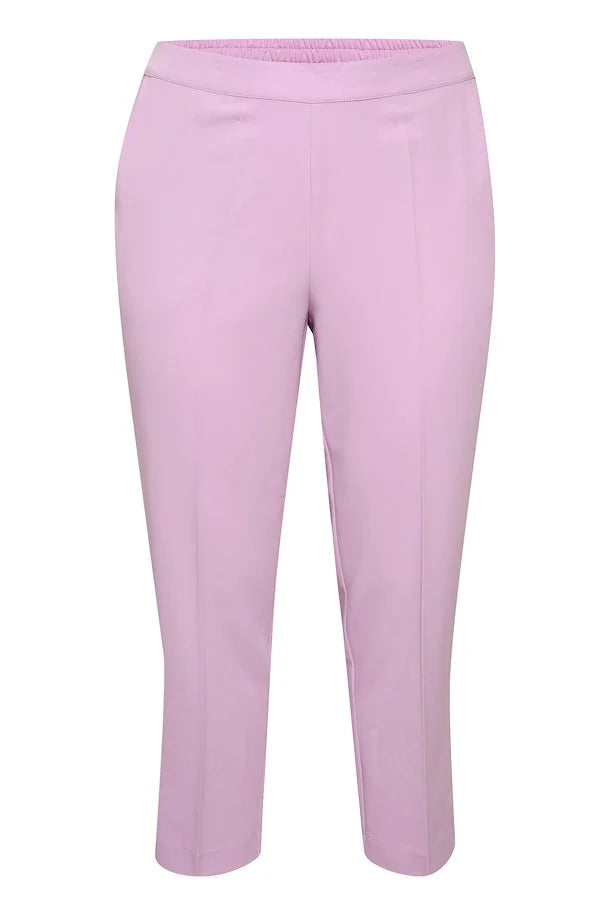 Kaffe Curve Sakira Crop Trousers - Wardrobe Plus