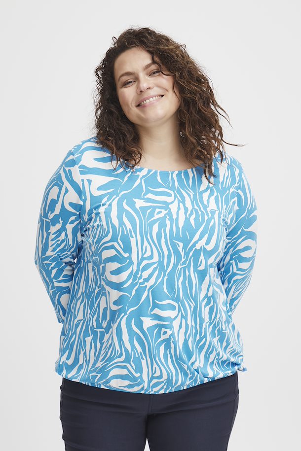 Fransa Plus Malibu Top in Blue