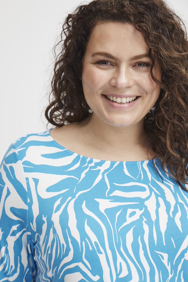 Fransa Plus Malibu Top in Blue