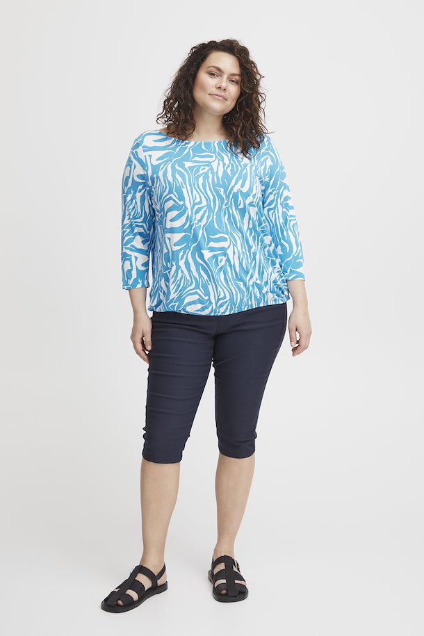 Fransa Plus Malibu Top in Blue