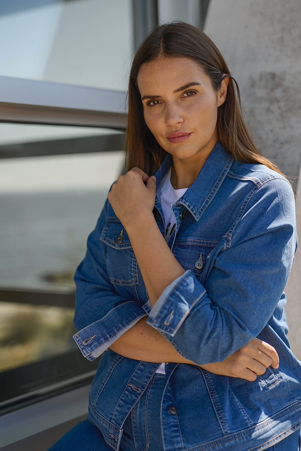 Kaffe Curve Blue Denim Jacket
