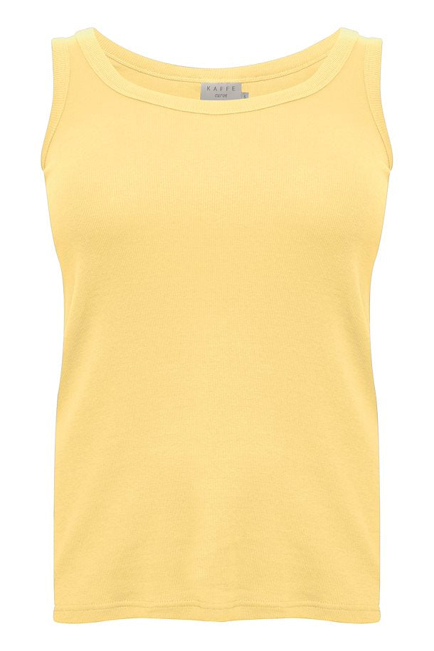 Kaffe Curve Carina Vest Top in Banana