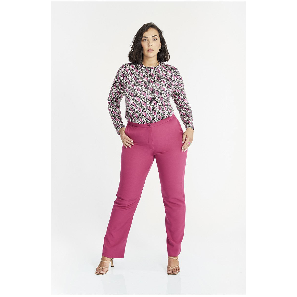 SPG Tailored Trouser in Pink - Wardrobe Plus