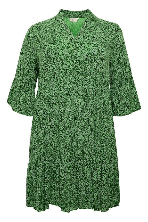 Kaffe Curve Ami Dress in Green Floral