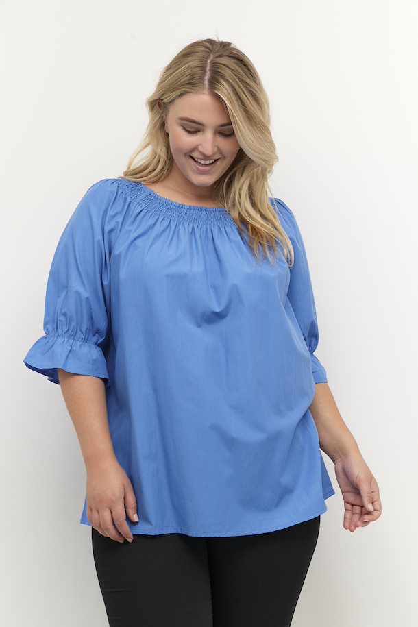 Kaffe Kimma Boat Neck Blouse - Wardrobe Plus