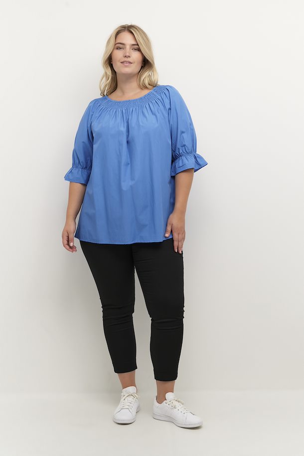 Kaffe Kimma Boat Neck Blouse - Wardrobe Plus