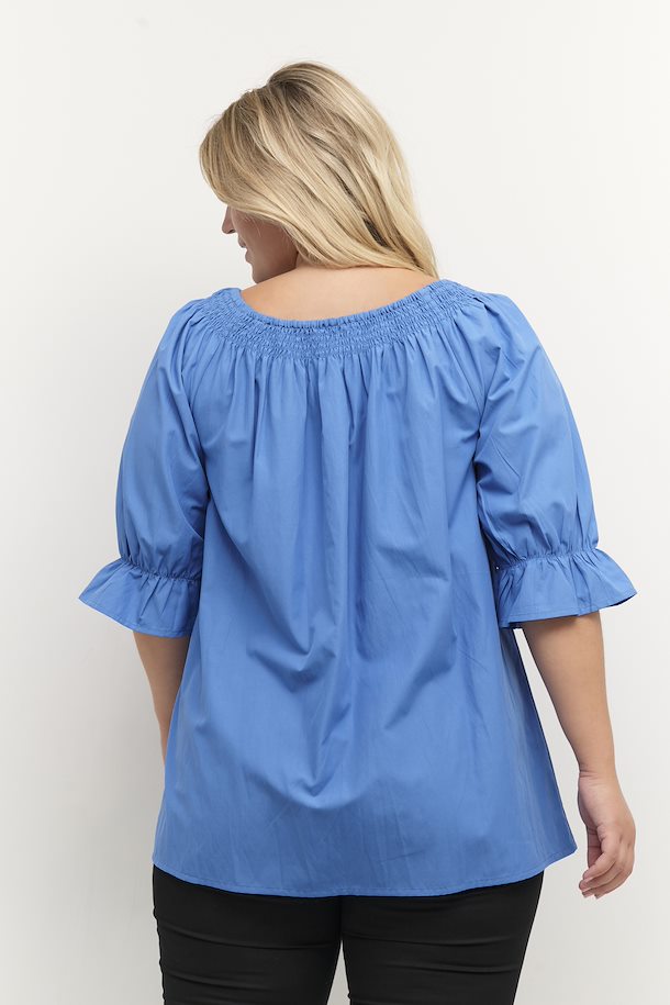 Kaffe Kimma Boat Neck Blouse - Wardrobe Plus