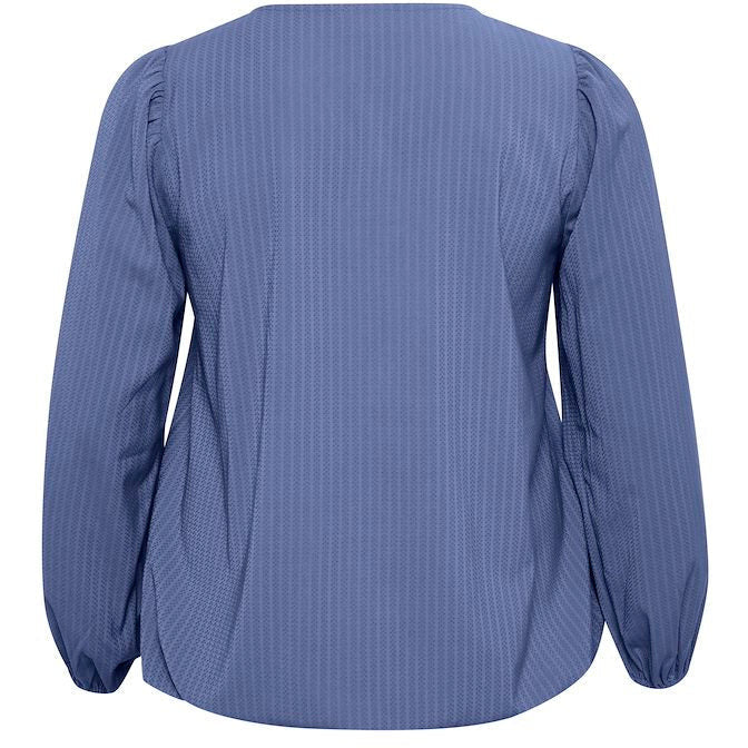 Kaffe Mitto Blouse in Vintage Indigo - Wardrobe Plus