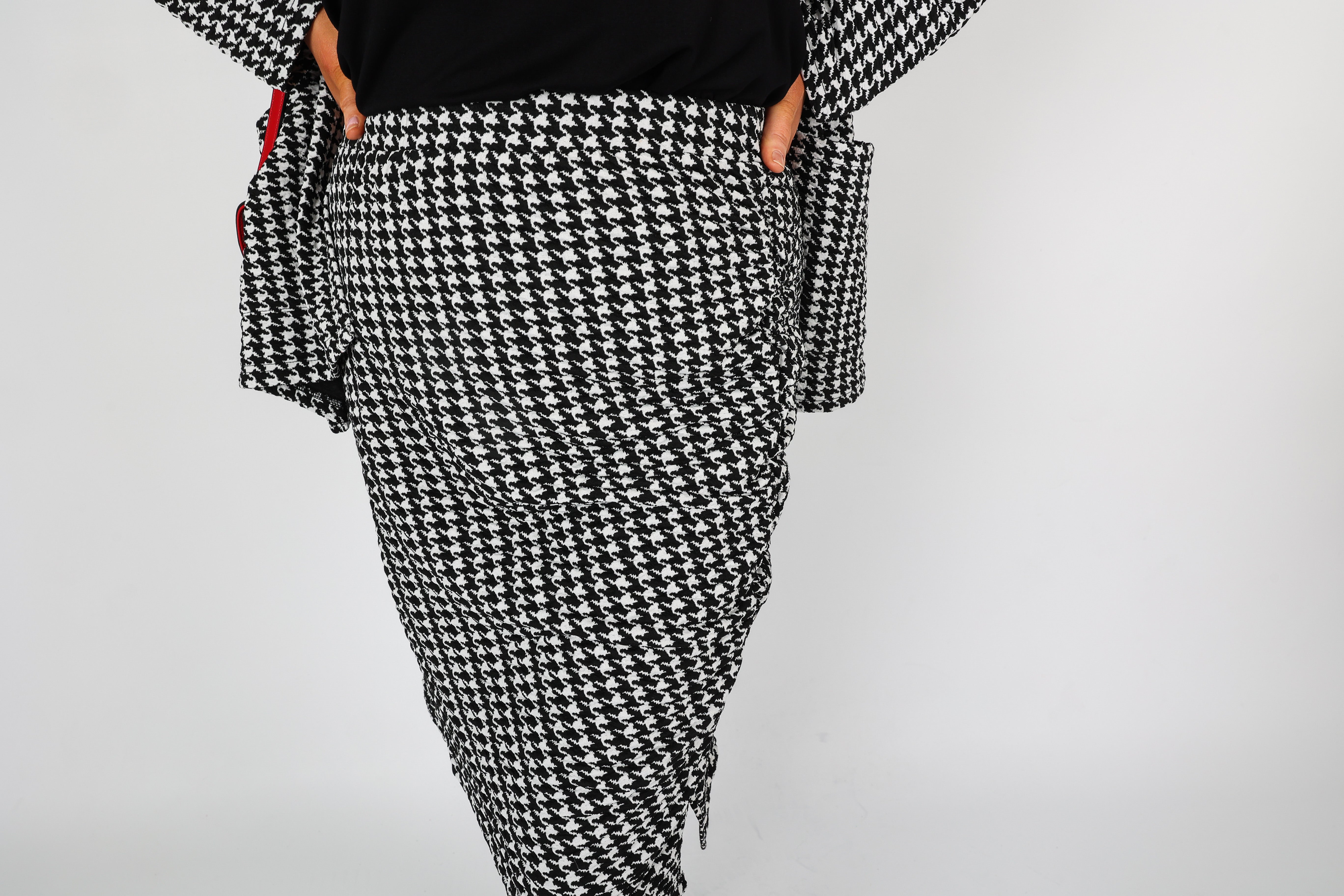 Vero Moda Curve Houndstooth Skirt