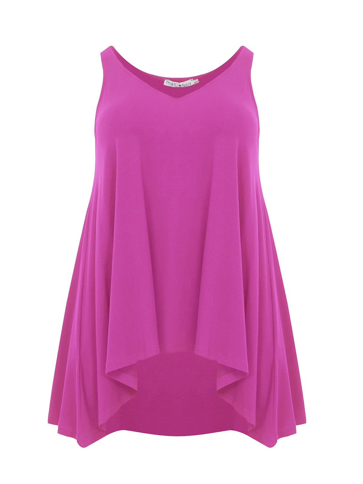 Mat A-Line Vest in Pink - Wardrobe Plus