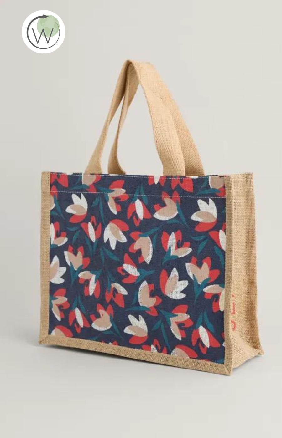 Seasalt Cute Jute Crocus Maritime Tote Bag