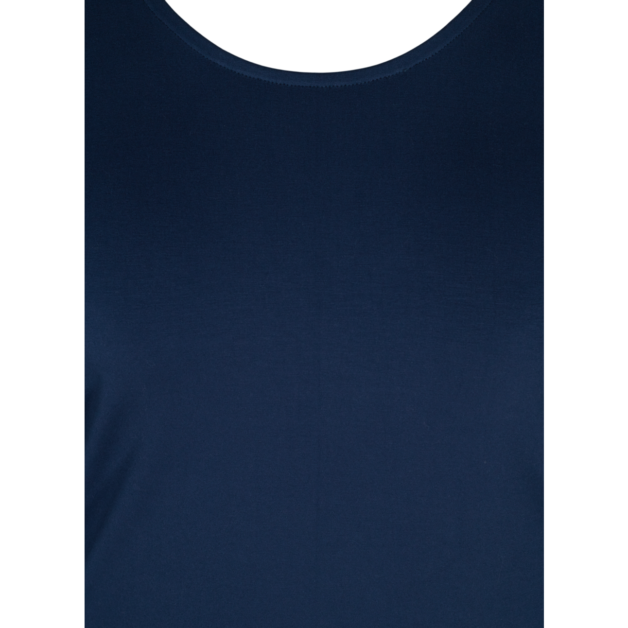 Zizzi Long Sleeve Top in Navy - Wardrobe Plus