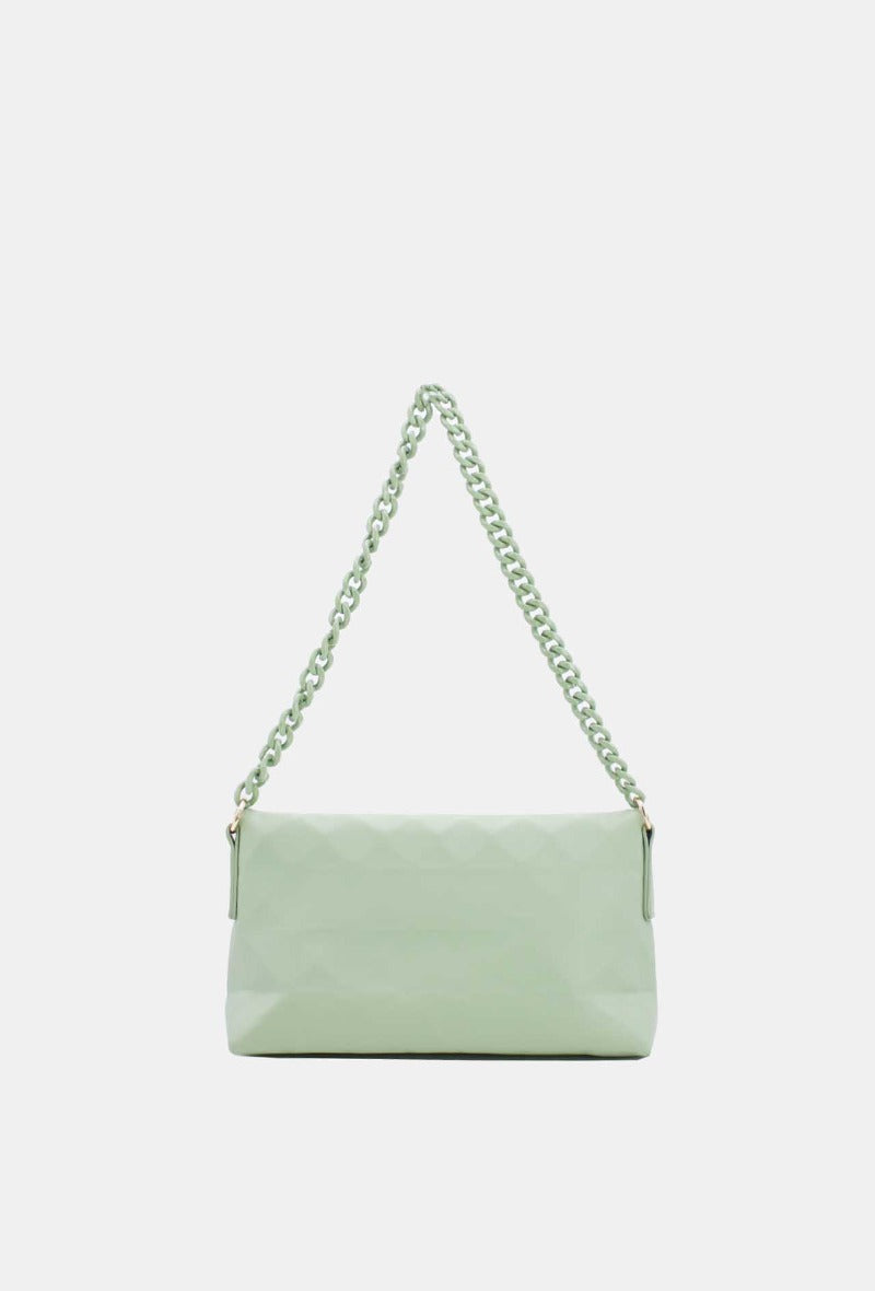 Chain Strap Bag in Green - Wardrobe Plus