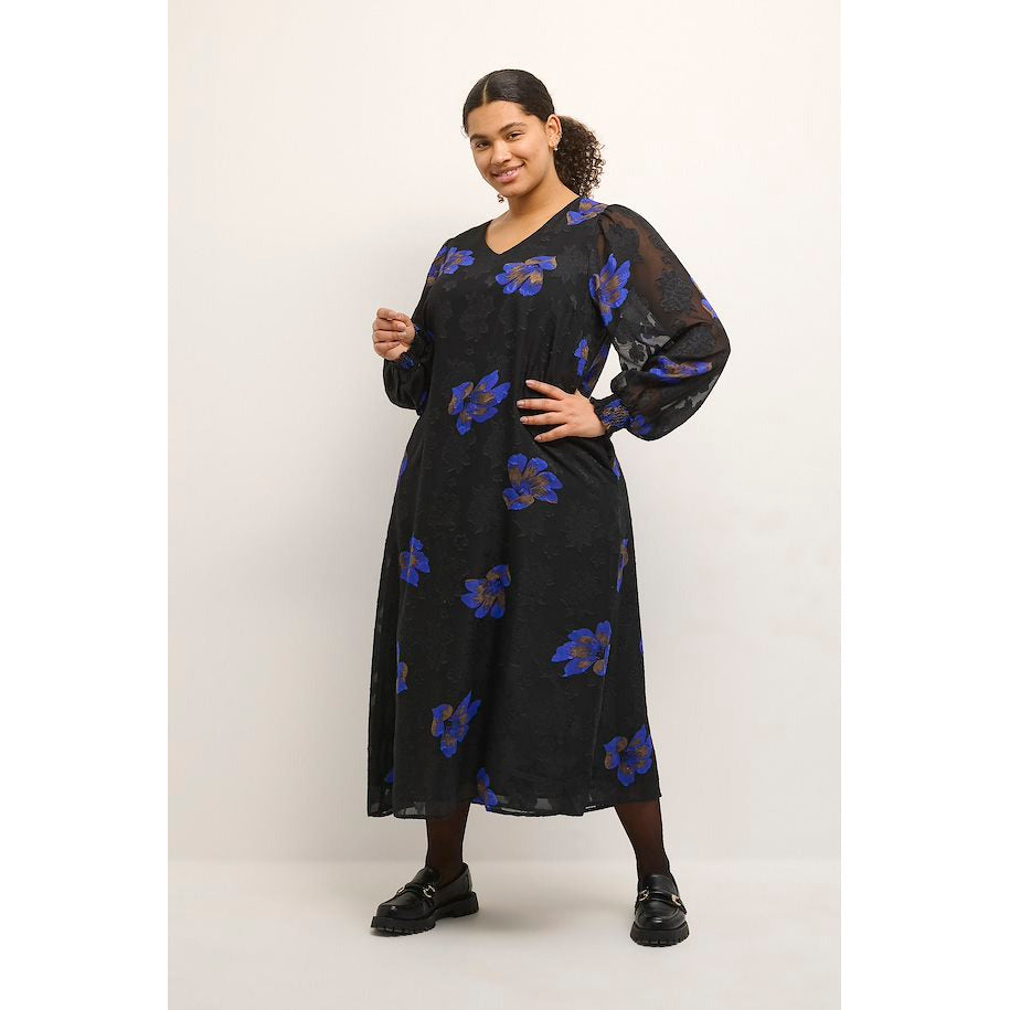 Kaffe Curve Medala Maxi Dress - Wardrobe Plus