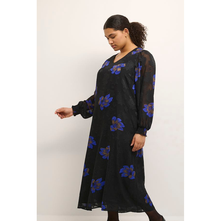 Kaffe Curve Medala Maxi Dress - Wardrobe Plus