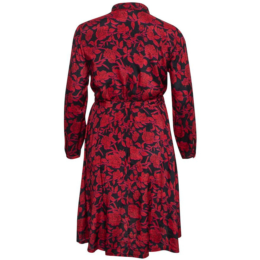 Kaffe Fina Floral Printed Shirt Dress - Wardrobe Plus