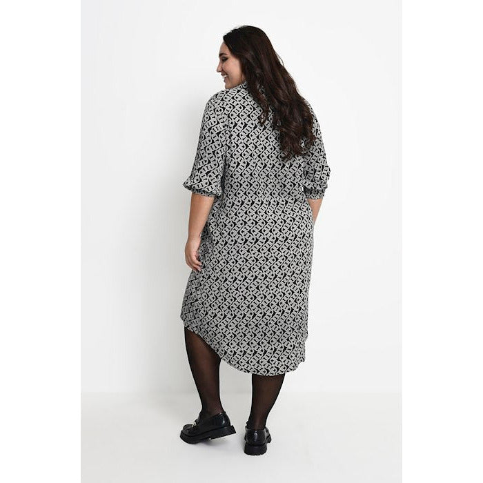 Kaffe Cliana Shirt Dress in Black - Wardrobe Plus
