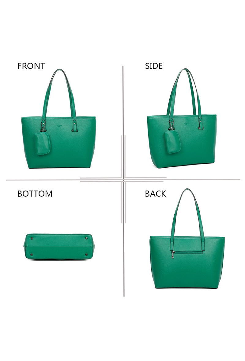 Green Tote Handbag
