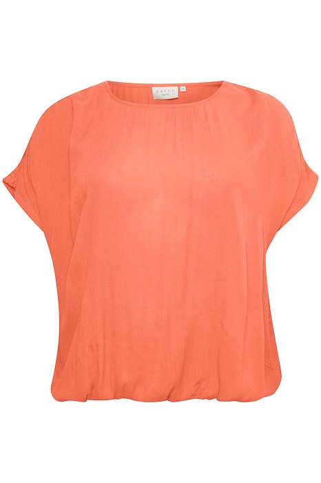 Kaffe Curve Ami Top in Orange - Wardrobe Plus