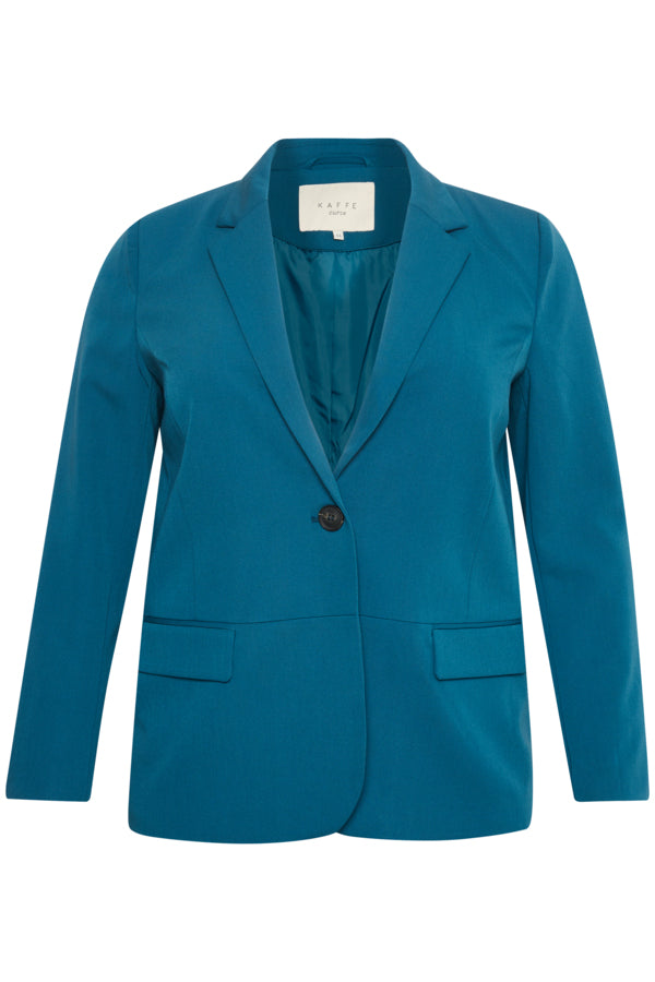 Kaffe Curve Blazer in Teal