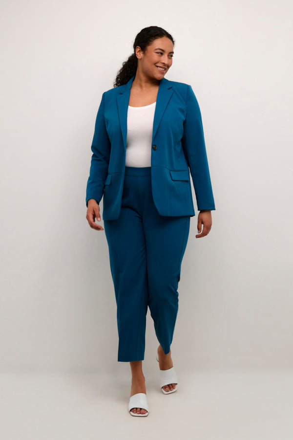 Kaffe Curve Blazer in Teal