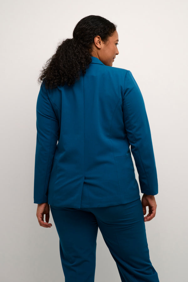 Kaffe Curve Blazer in Teal